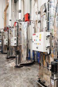 Linked Watertube Boiler System with 2.5mW Total Output